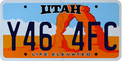 UT license plate Y464FC