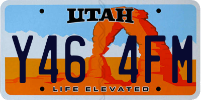 UT license plate Y464FM