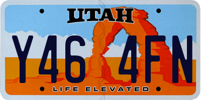 UT license plate Y464FN