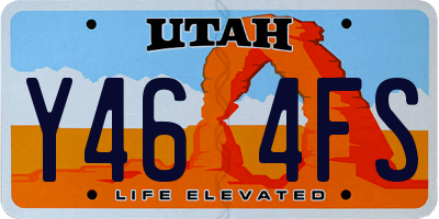 UT license plate Y464FS
