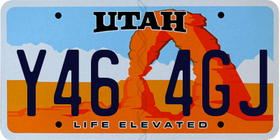 UT license plate Y464GJ