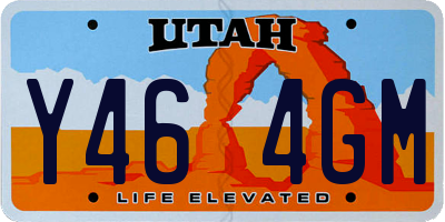 UT license plate Y464GM