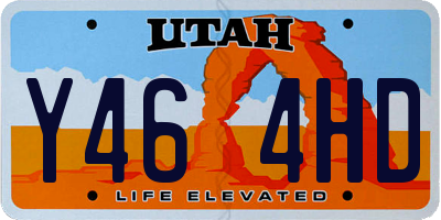UT license plate Y464HD