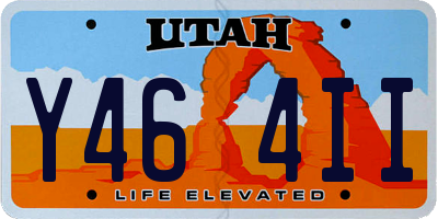 UT license plate Y464II