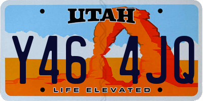 UT license plate Y464JQ