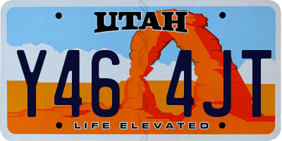 UT license plate Y464JT