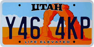 UT license plate Y464KP