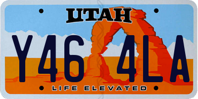 UT license plate Y464LA