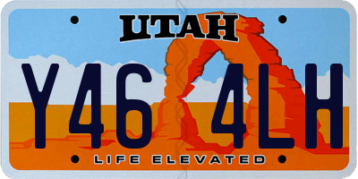 UT license plate Y464LH