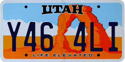 UT license plate Y464LI