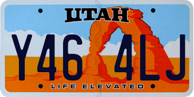 UT license plate Y464LJ