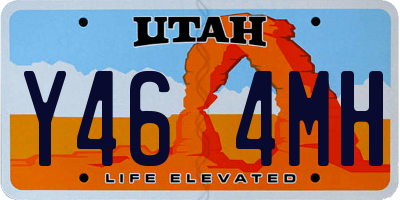 UT license plate Y464MH