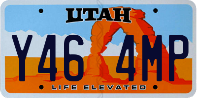 UT license plate Y464MP