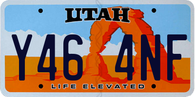 UT license plate Y464NF