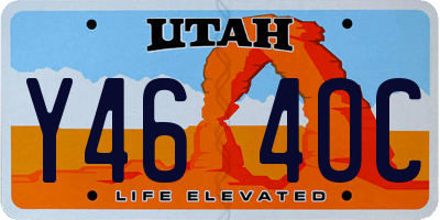 UT license plate Y464OC