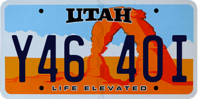 UT license plate Y464OI