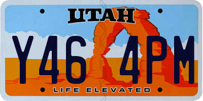UT license plate Y464PM