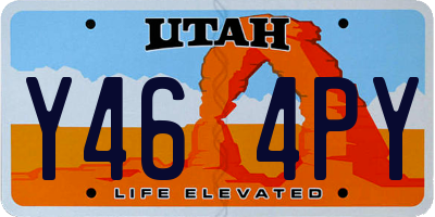 UT license plate Y464PY