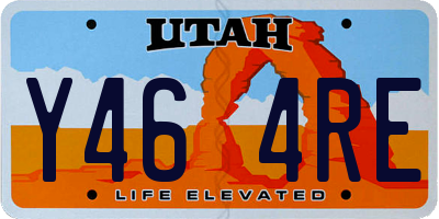 UT license plate Y464RE