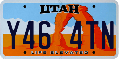 UT license plate Y464TN