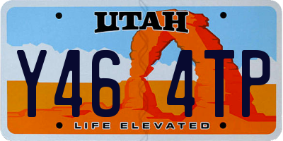UT license plate Y464TP