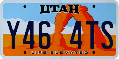 UT license plate Y464TS