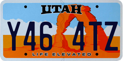 UT license plate Y464TZ