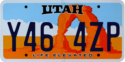 UT license plate Y464ZP