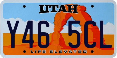 UT license plate Y465CL