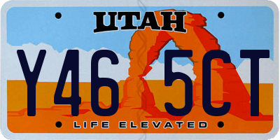 UT license plate Y465CT