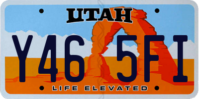 UT license plate Y465FI
