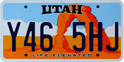UT license plate Y465HJ