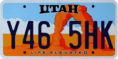 UT license plate Y465HK