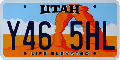 UT license plate Y465HL