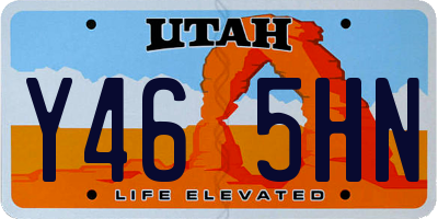 UT license plate Y465HN
