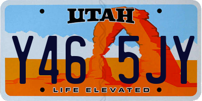 UT license plate Y465JY