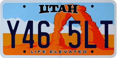 UT license plate Y465LT