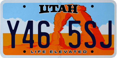 UT license plate Y465SJ