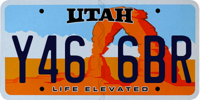 UT license plate Y466BR