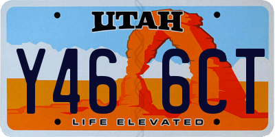 UT license plate Y466CT