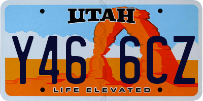 UT license plate Y466CZ