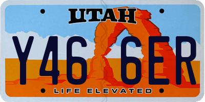 UT license plate Y466ER