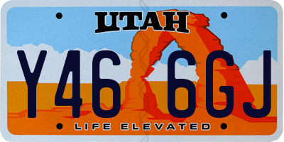 UT license plate Y466GJ