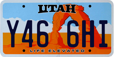 UT license plate Y466HI