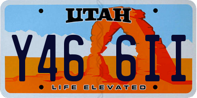 UT license plate Y466II