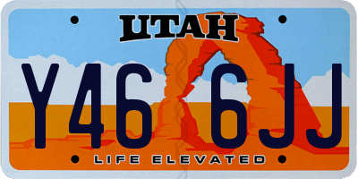 UT license plate Y466JJ