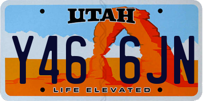 UT license plate Y466JN