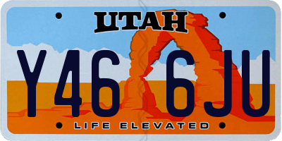 UT license plate Y466JU