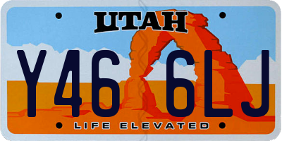 UT license plate Y466LJ