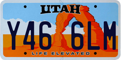 UT license plate Y466LM